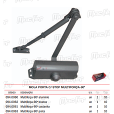 MOLA PORTA MULTIFORCA COM STOP 90º MF